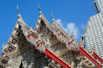 Detail of a Temple in Bangkok, Thailand.