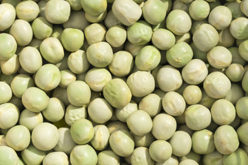 Closeup view and pattern of some peas.