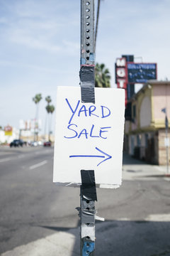 Yard Sale Homemade Sign