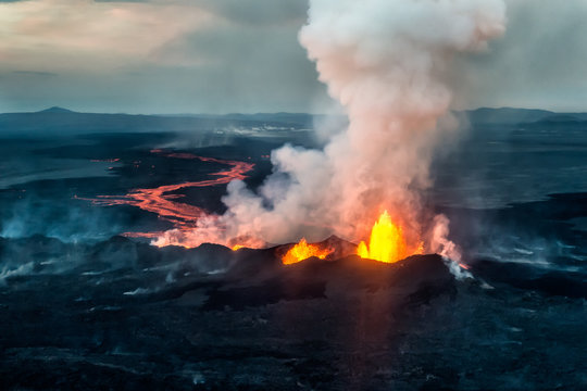 Volcanic eruption in Holuhraun - Iceland