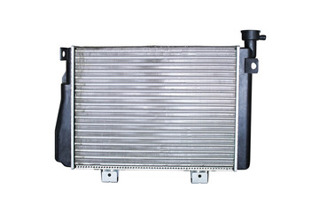 Сar radiator heater isolated on white background. Сar parts