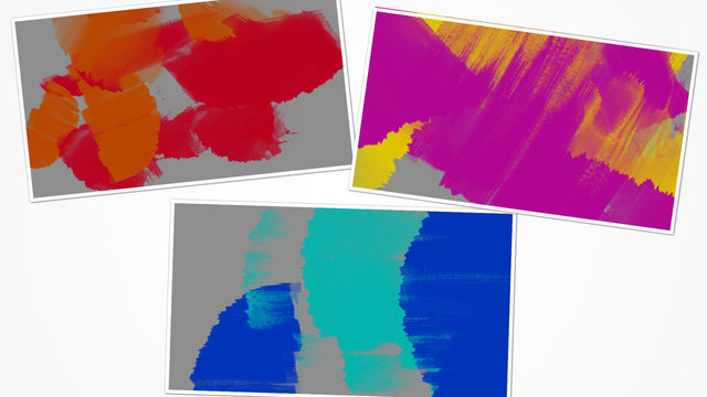 Rough Brush Strokes Transitions Pack 3