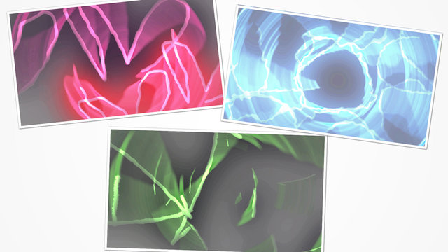 Neon Glow Shapes Transitions Pack