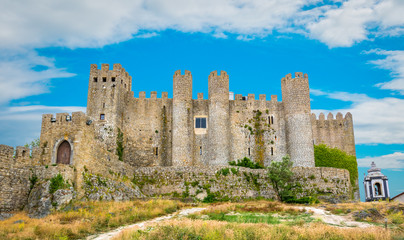 Fototapeta na wymiar Scenic summer sight in Obidos, Leiria District, Portugal.