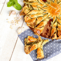 tarte soleil au pesto et basilic 3