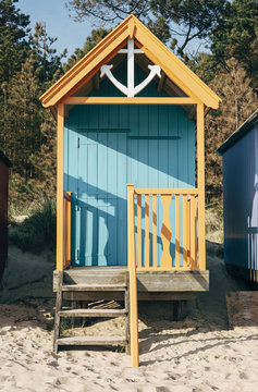 Beach hut. Wells-next-the-sea, Norfolk, UK.