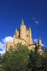 Fototapeta na wymiar Segovia, Spain. The Alcazar of Segovia. Castilla y Leon