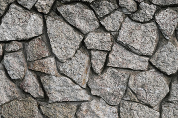 Background stone masonry of large stones