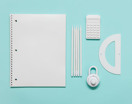 White School Supplies For Middle School Student