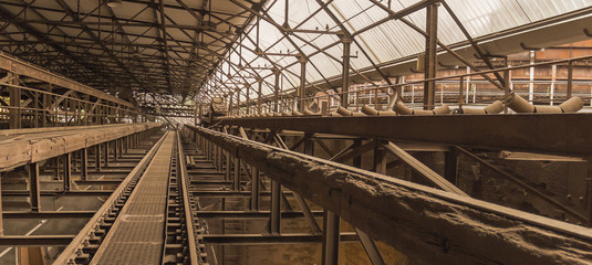 rusty industrial scenery