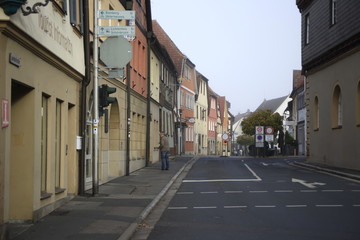 Fototapeta na wymiar Street in Bad Staffelstein
