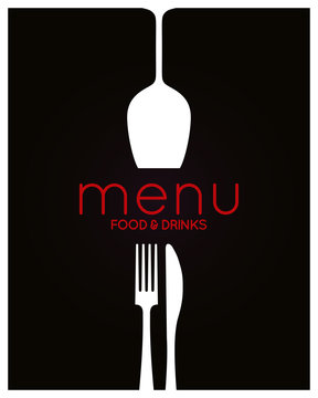 Restaurant menu design. Food and drink background