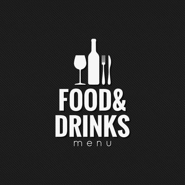 Restaurant menu. Food and drink background