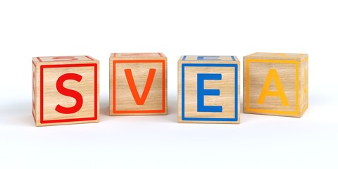 Name Svea bunte W&uuml;rfel