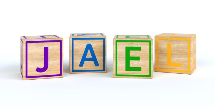 Name Jael bunte W&uuml;rfel