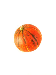 Orange pumpkin. Isolated on white background.