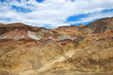 Fototapeta na wymiar Artist's Drive at Death Valley National Park, California, USA