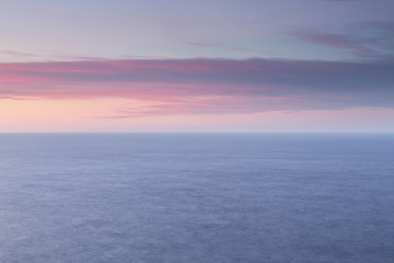 Colorful sky over Mediterranean Sea