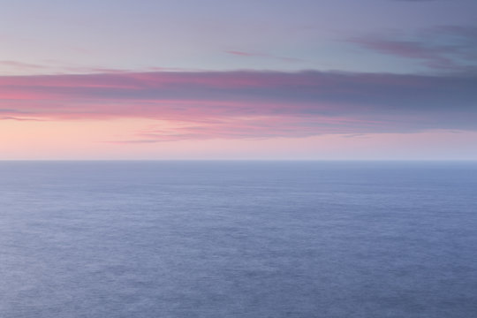 Colorful sky over Mediterranean Sea