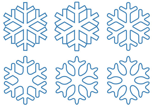 FLOCONS DE NEIGE contour