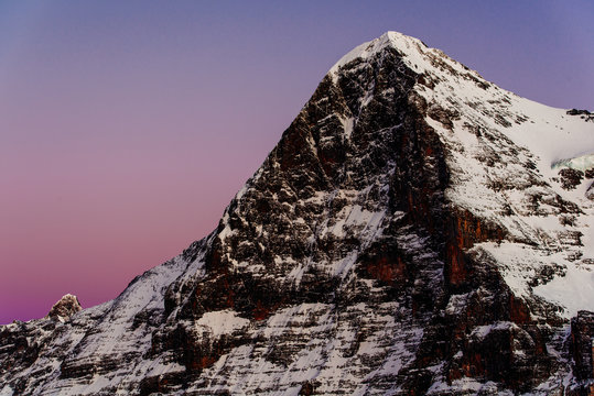 Eiger at sunset