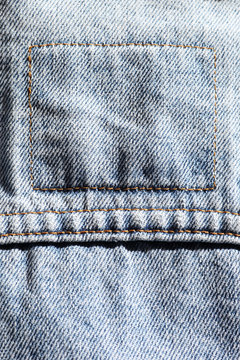 Vintage denim jacket detail