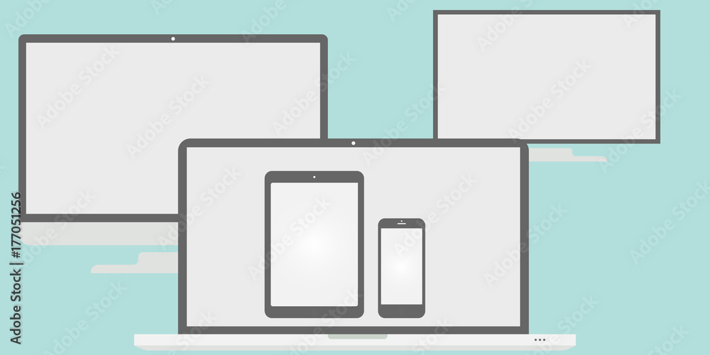 Aufkleber the phone device layout, laptop layout, computer layout, the layout of the tablet is executed in the