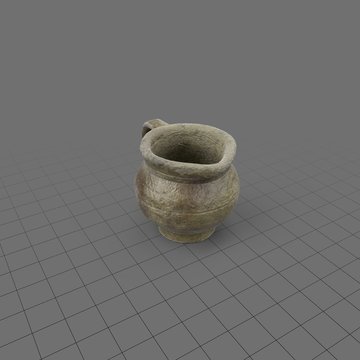 Short ceramic mug