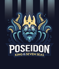 Poseidon greek god of the seven sea
