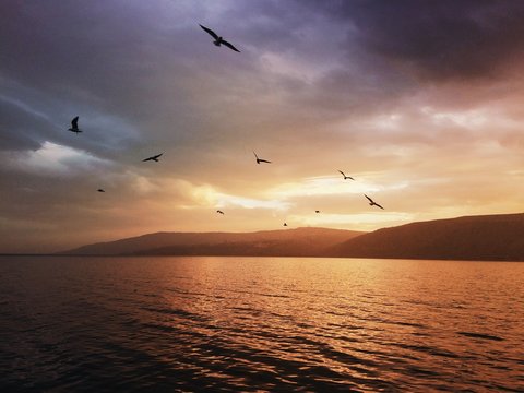 The Most Perfect Sunset on the Sea of Galilee