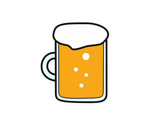 ビール(色、泡)
