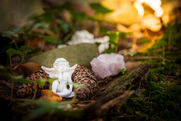 Angelot dans la foret