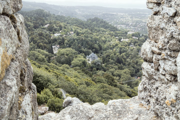 Vista desde el castillo du Mouros de Sintra