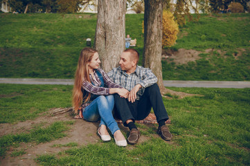 couple in a park