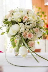 Floral arrangement in a wedding bouquet

