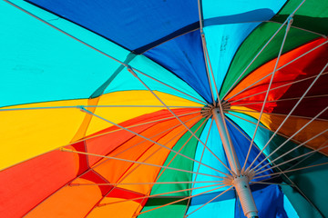 colorful umbrella close up