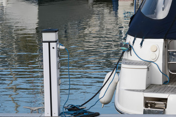 Yacht electricity point