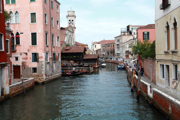 houses on the canals in venice a