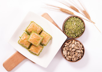 Gaziantep Baklava with pistachio