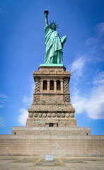 Fototapeta na wymiar Great Statue of Liberty on her Base