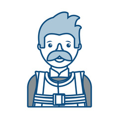 Obraz premium working man vector illustration