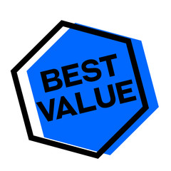 Best value sticker. Authentic design graphic stamp. Original series
