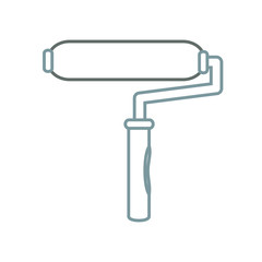 paint roller vector illustration