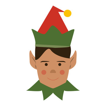 elf christmas related icon image vector illustration design 