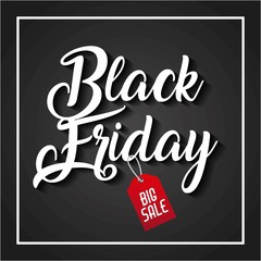 black friday big sale handmade lettering tag price discount