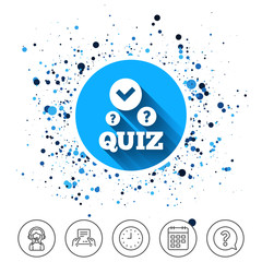 Quiz sign icon. Questions and answers game.