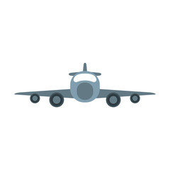 airplane frontview icon image vector illustration design 