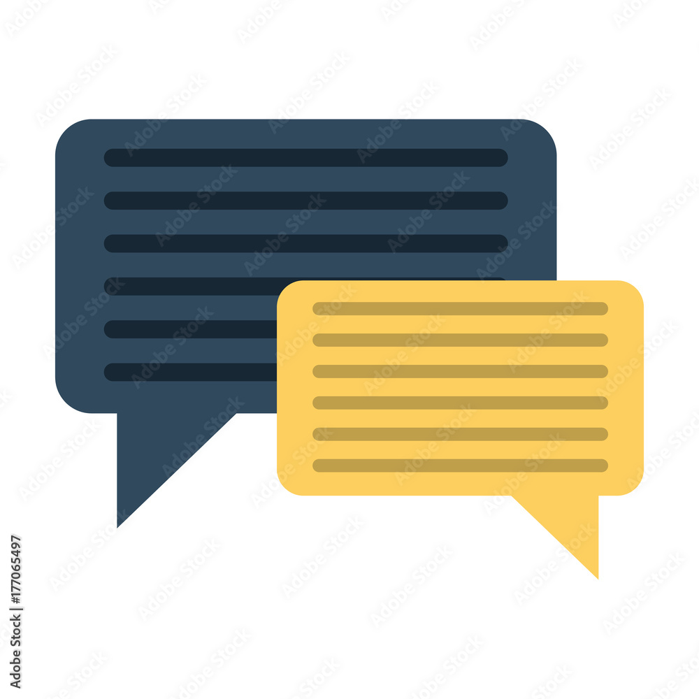 Poster chat bubbles icon image vector illustration design