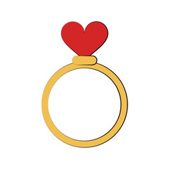 engagement or wedding ring icon image vector illustration design 