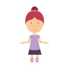 cartoon girl icon